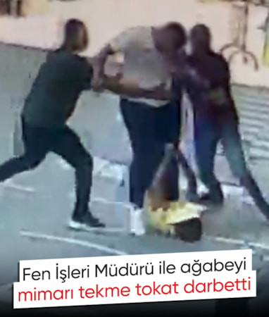 Sakarya'da mimar ile Fen İşleri Müdürü kavgası kamerada