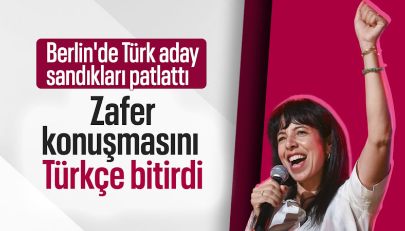 Berlin'de eyalet seçimlerini Türk aday Elif Eralp kazandı: Zafer konuşmasını Türkçe bitirdi
