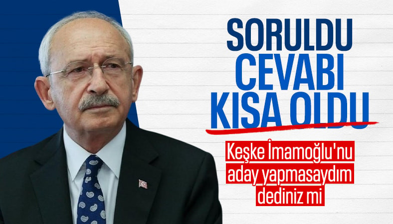 Kemal Kılıçdaroğlu'ndan İmamoğlu sorusuna tek kelimelik cevap