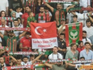Amedspor taraftarından bayrak mesajı: Sadece sizin değil hepimizin