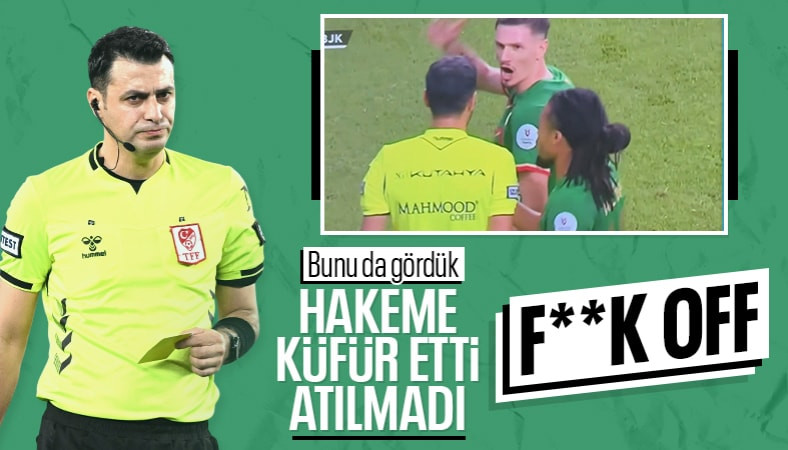 Amedsporlu Krasniqi hakeme küfür etti: F**k off...