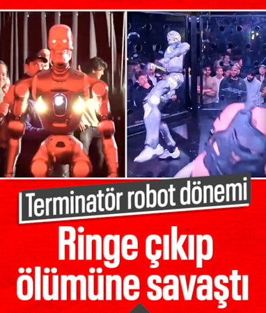 ABD'de insan ve Terminatör robot ringde karşı karşıya geldi
