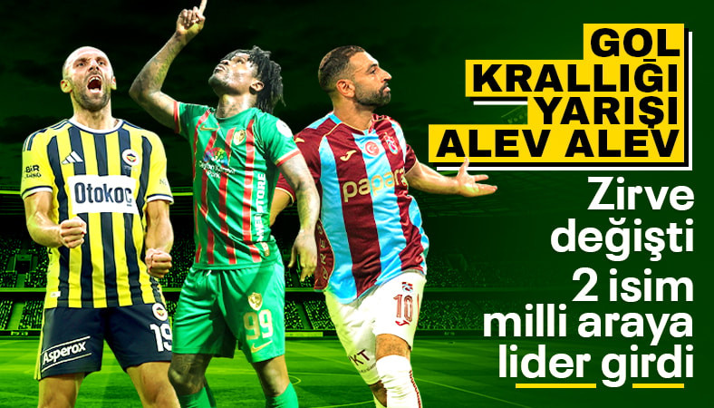 Süper Lig'de gol krallığı yarışında son durum!