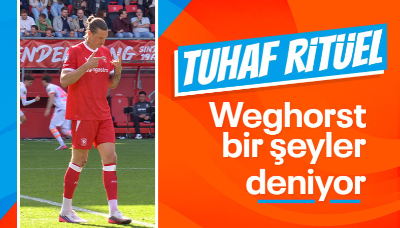 Eski Beşiktaşlı Wout Weghorst tuhaf hareketleriyle gündem oldu