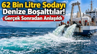 Denize tam 62 bin litre soda döktüler: Nedenini duyanlar şaşırdı