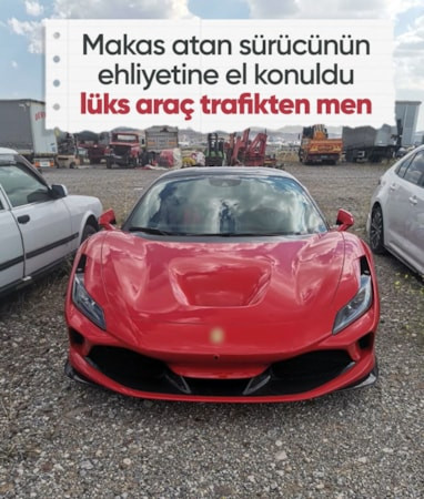 Ankara’da makas atan lüks otomobil sürücüsünün ehliyetine el konuldu