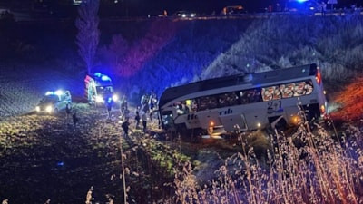 Amasya'da yolcu otobüsü şarampole uçtu: 24 yaralı