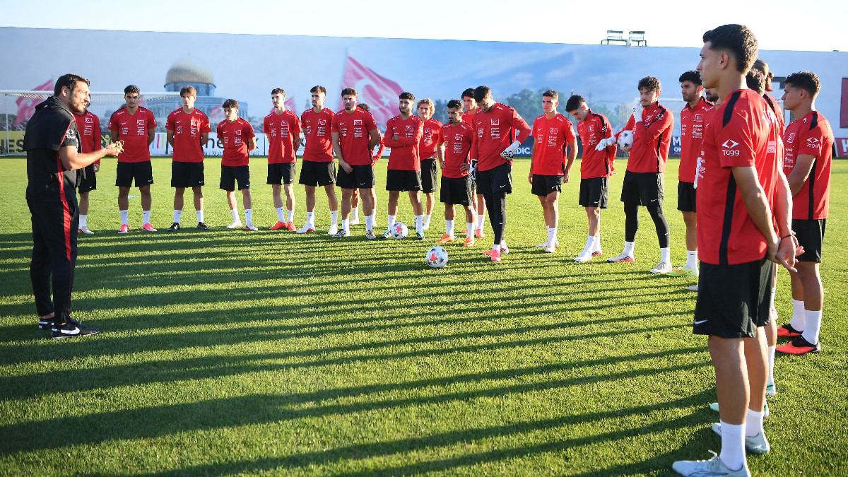 Ümit Milli Takımı, Ukrayna maçının hazırlıklarına başladı