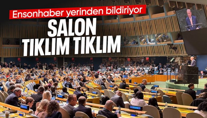 Cumhurbaşkanı Erdoğan'ın BM konuşmasına yoğun katılım