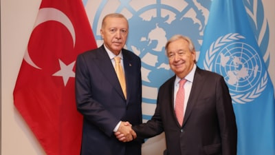 Cumhurbaşkanı Erdoğan Guterres ile görüştü