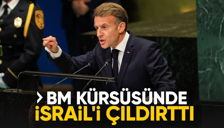 Emmanuel Macron'dan BM Genel Kurulu'nda Gazze mesajı: Hepimiz için utanç verici