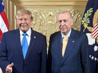 Cumhurbaşkanı Erdoğan, Donald Trump'la bir araya geldi