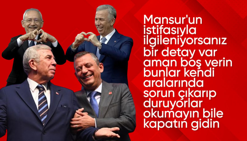 Kemal Kılıçdaroğlu ve Özgür Özel'den Mansur Yavaş'ın istifasına ilk yorum