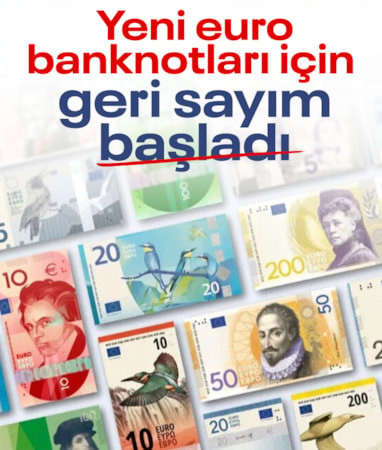 Yeni euro banknotları 2030'da tedavüle girecek