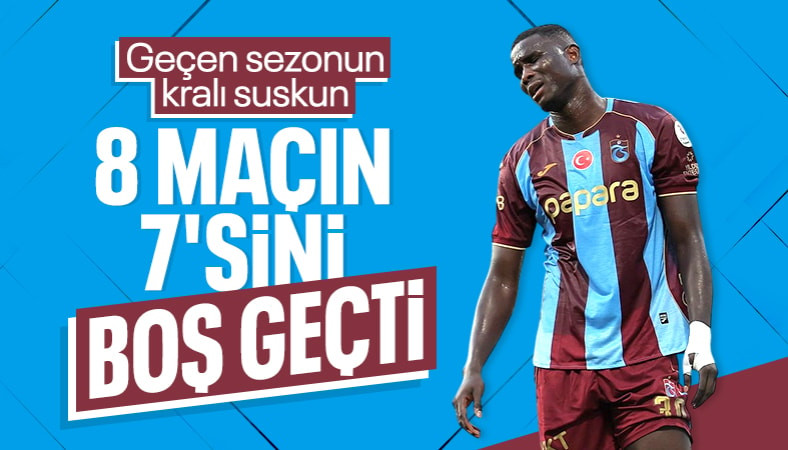 Trabzonspor'da Paul Onuachu, ilk haftalarda fazla katkı sağlayamadı