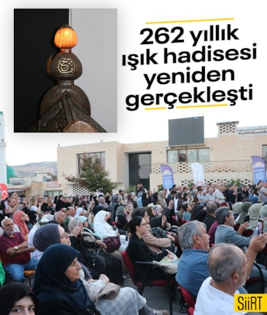 Siirt'teki 262 yıllık 'ışık hadisesi' ilgiyle izlendi