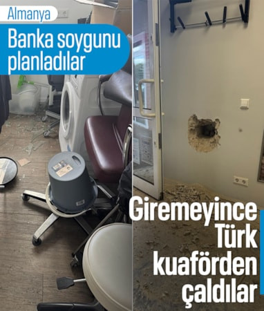 Almanya’da bankaya girmeyi başaramayan hırsızlar, Türk kuaförü soydu