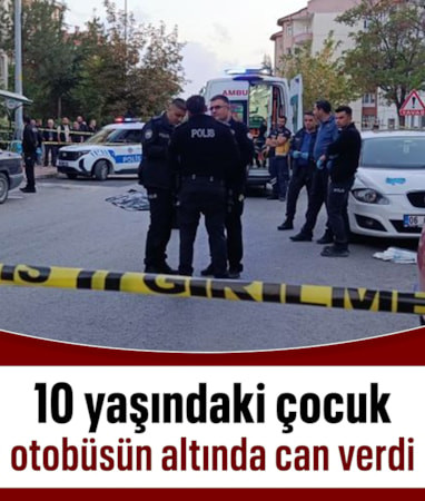 Kayseri'de otobüsün çarptığı bisikletli çocuk öldü