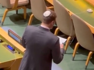 İsrail heyeti, Netanyahu konuşurken salonu terk eden ülkeleri not aldı