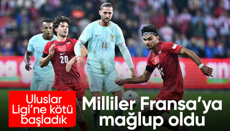 A Milli Futbol Takımımız, Fransa'ya yenildi