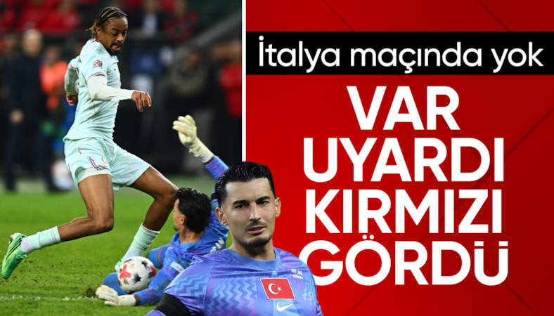 Uğurcan Çakır, Fransa maçında kırmızı kart gördü
