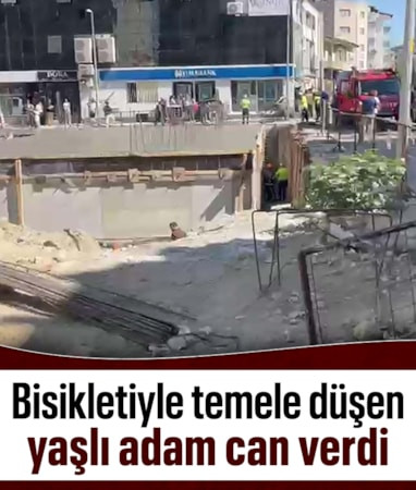 Denizli'de bisikletiyle inşaat temeline düşen yaşlı adam öldü