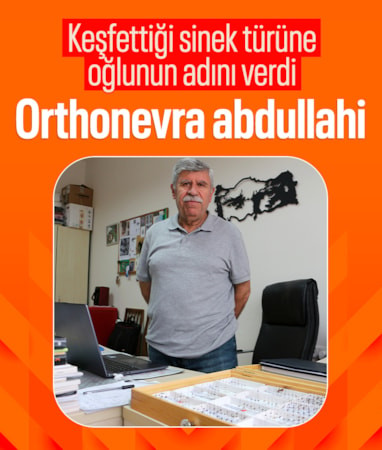 Isparta'da keşfettiği sinek türüne ölen oğlunun adını verdi