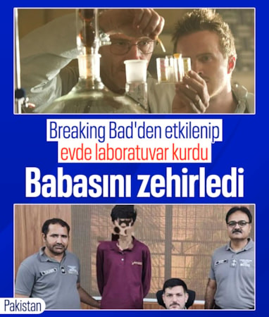 Pakistan'da Breaking Bad'den etkilenip evde laboratuvar kurdu: Babasını öldürmeye çalıştı