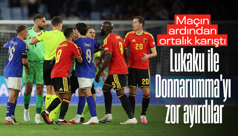 Maç sonu olay! Romelu Lukaku ile Gianluigi Donnarumma tartıştı