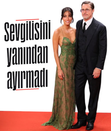 İspanya'da Brad Pitt rüzgarı: Sevgilisini yanından ayırmadı