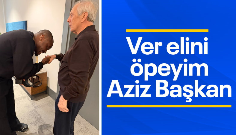 Emmanuel Emenike, Aziz Yıldırım'ın elini öptü