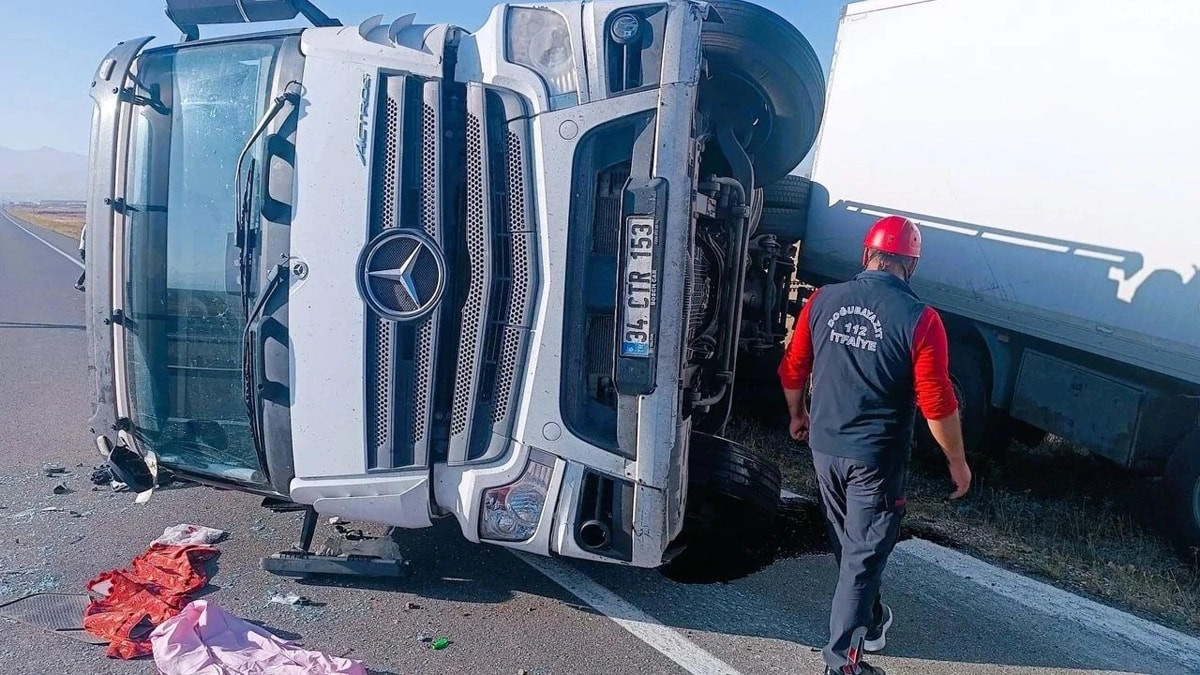Iğdır'da yola çıkan eşek kazaya neden oldu: 2 yaralı