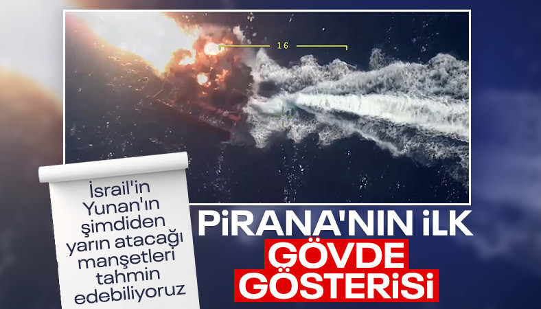 PİRANA Kamikaze İnsansız Deniz Aracı'ndan tam isabet