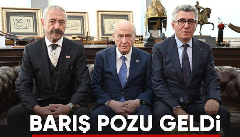 Devlet Bahçeli, Sarallar ve Şahinler aileleriyle buluştu