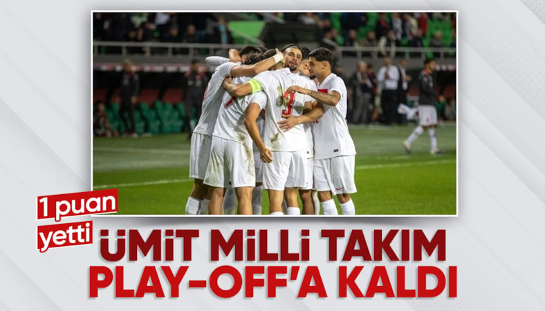 Ümit Milliler Ukrayna ile berabere kaldı: 27 yıl sonra finallere katılma şansı