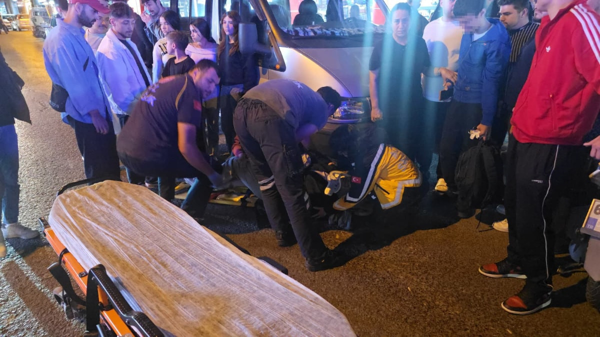 Zonguldak'ta anne ve oğluna motosiklet çarptı: 1 yaralı