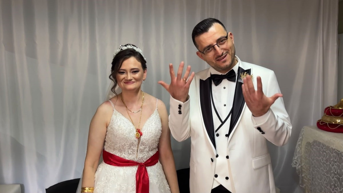 Kırklareli'nde sevgi engel tanımadı: İşitme ve konuşma engelli çift dünyaevine girdi