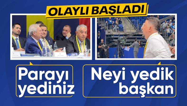 Fenerbahçe Olağan Mali Genel Kurulu'nda gerginlik!