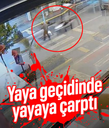 Antalya'da yaya geçidinde motosiklet, yayaya çarptı