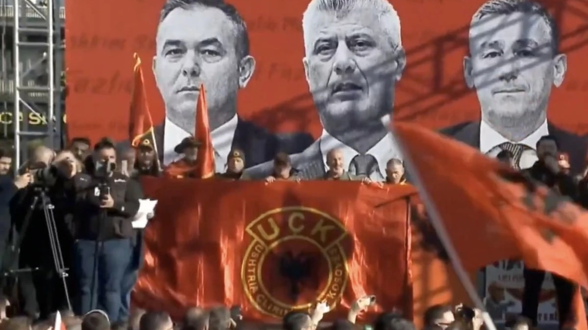 Üsküp'te UÇK komutanlarının Lahey'de savaş suçlusu olarak mahkum edilmesi protesto edildi