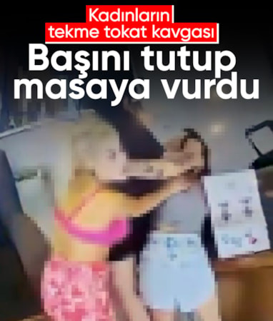 Adana'da 4 kadının saç-baş kavgası kameraya yansıdı