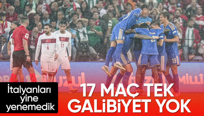 A Milli Futbol Takımı, İtalya’yı yine yenemedi