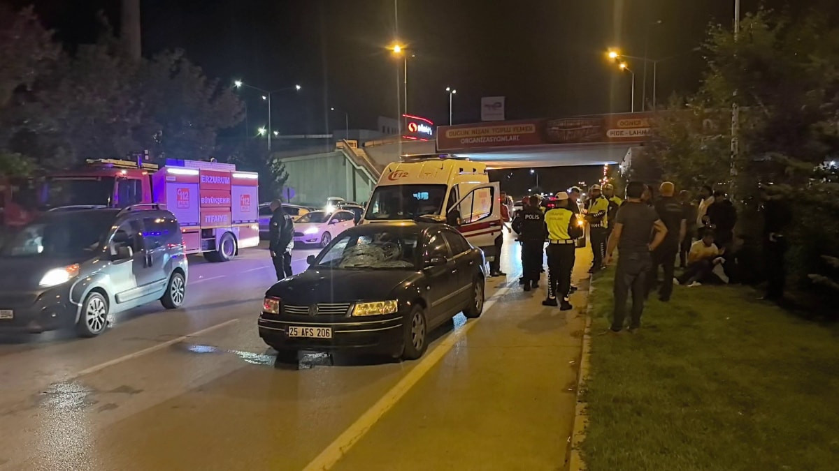 Erzurum'da feci kaza: Genç kız ağır yaralandı