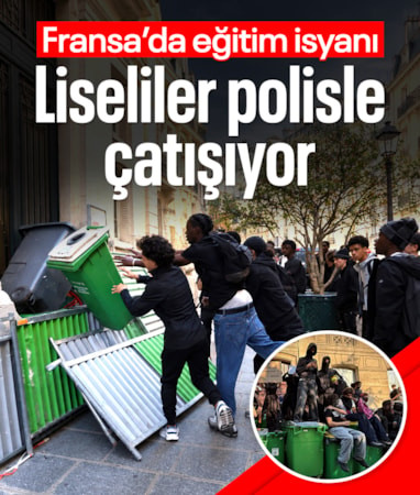 Fransa'da eğitim isyanı: Lise öğrencileri polisle çatışıyor