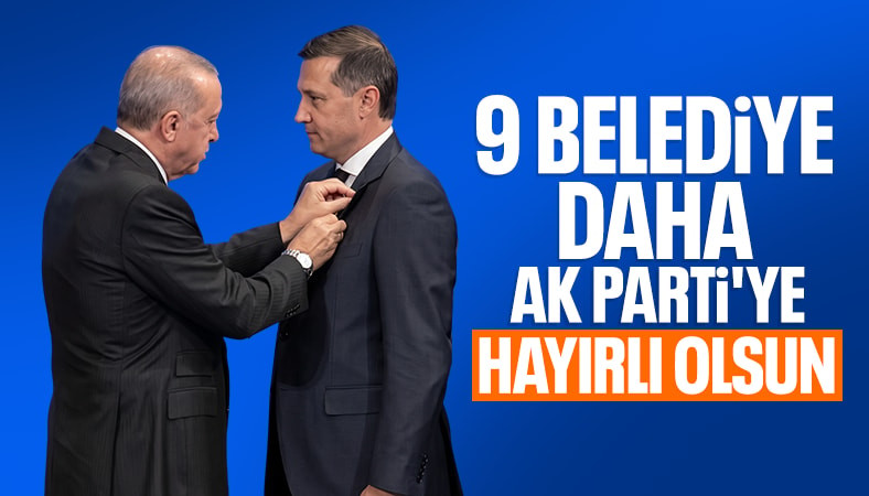 Dokuz belediye başkanı daha AK Parti’ye katıldı
