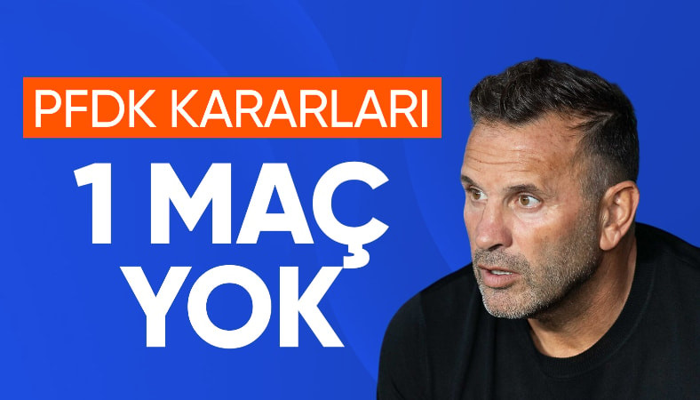 PFDK duyurdu: Okan Buruk'a bir maç men cezası