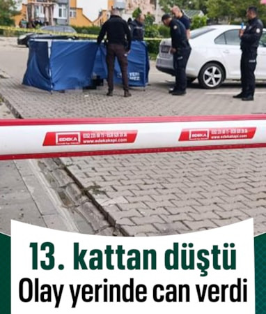 Kayseri'de 13. kattan düşen kadın hayatını kaybetti
