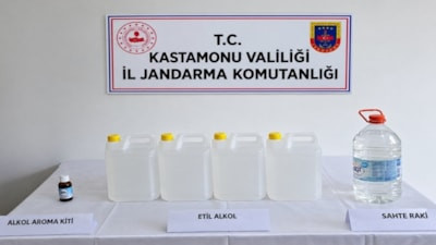 Kastamonu'da sahte içki ve yasa dışı silah operasyonları: 8 gözaltı
