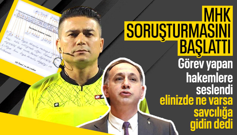 MHK soruşturmasında sınav kağıdı değiştirilmişti: Ali Tuna aktif görevde olan hakemlere seslendi