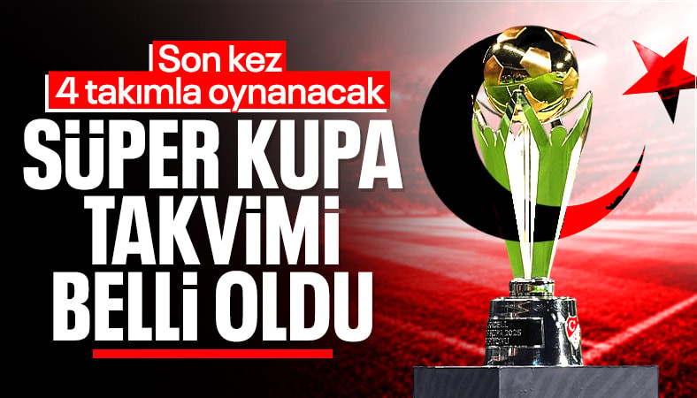 TFF, Süper Kupa finalinin tarihini resmen duyurdu